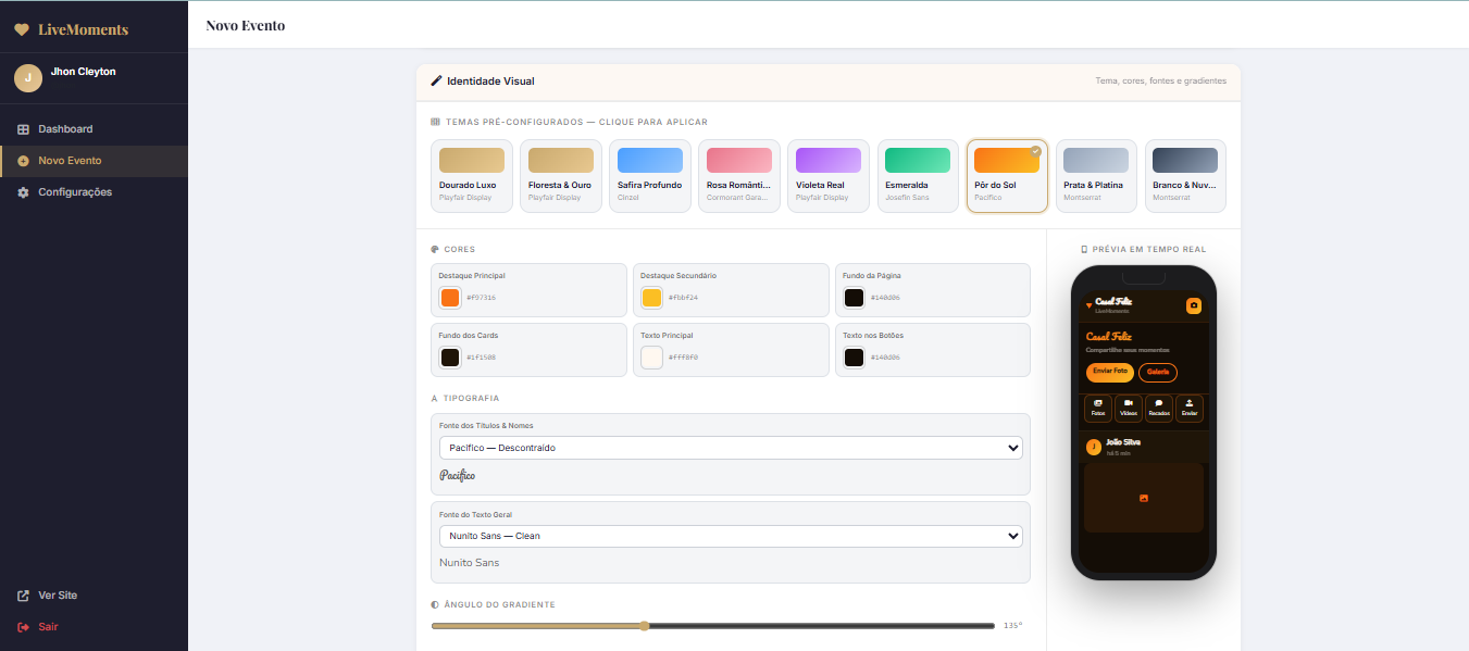 LiveMoments - Theme Designer