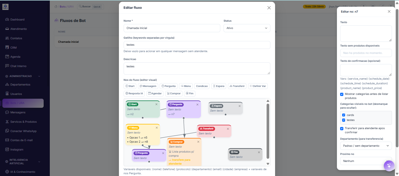 MegaCall Flow Builder