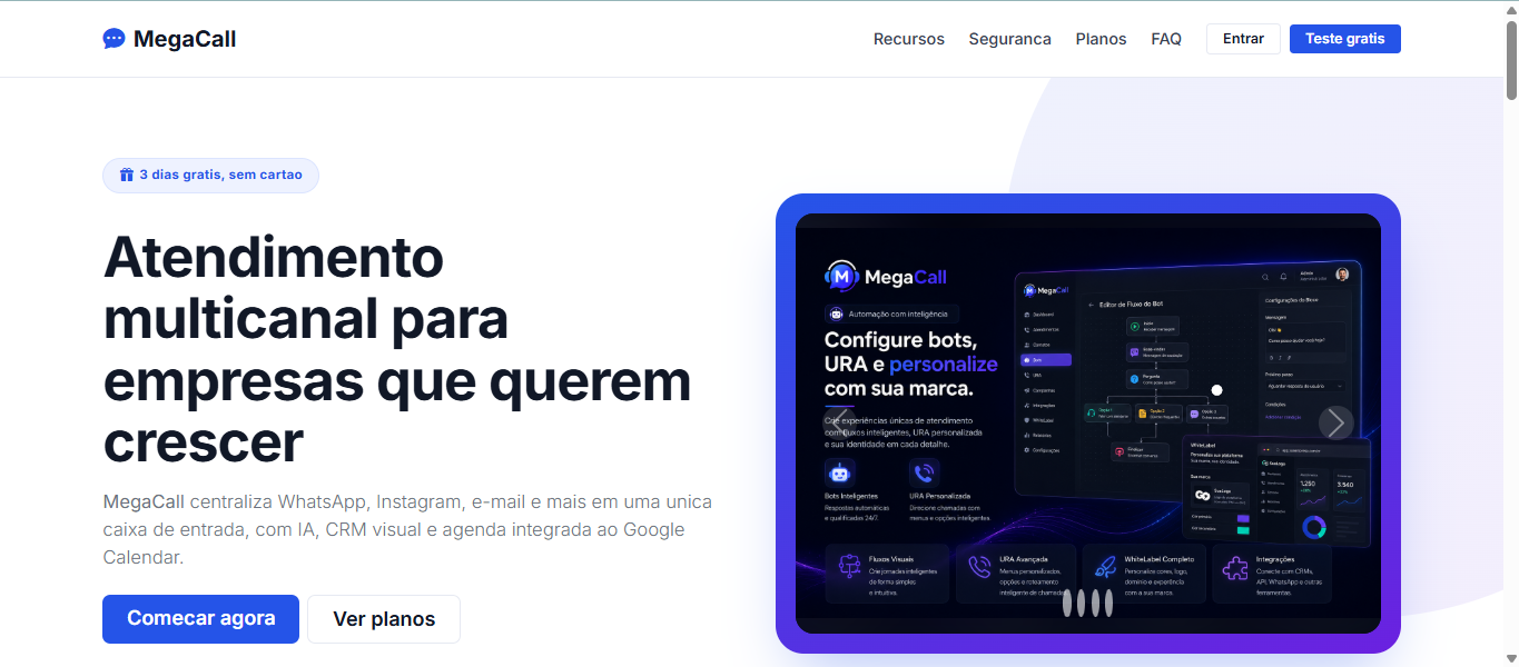 MegaCall Landing Page